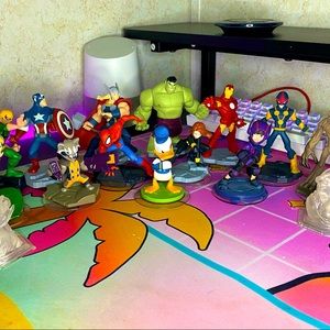 Disney infinity characters and game pads